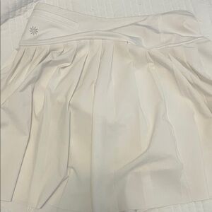 Athleta Women's Cream Pleated Skort